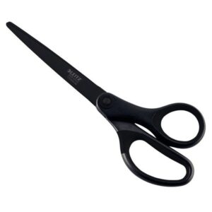 Leitz: Titanium Coated S/Steel Non Stick Scissor - Black Soft Grip